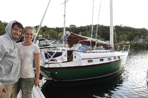 Happy little vegemites beside our floating home