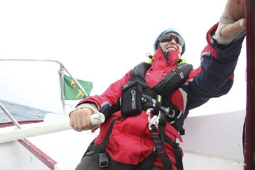 Jess at the helm