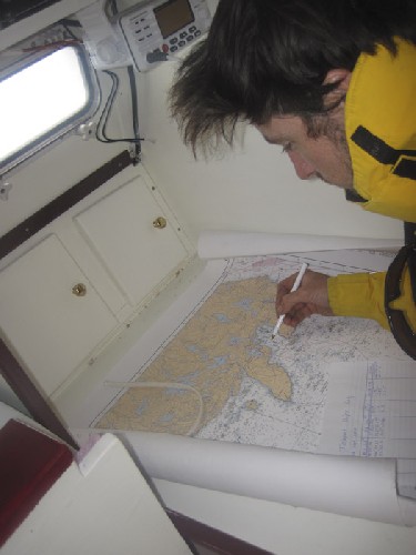 Chris doing the Navigational  work