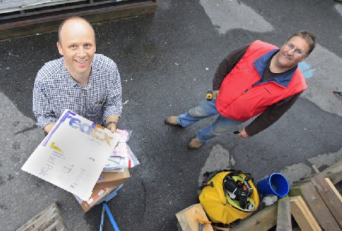 Jim B and Terry delivering more deliveries!
