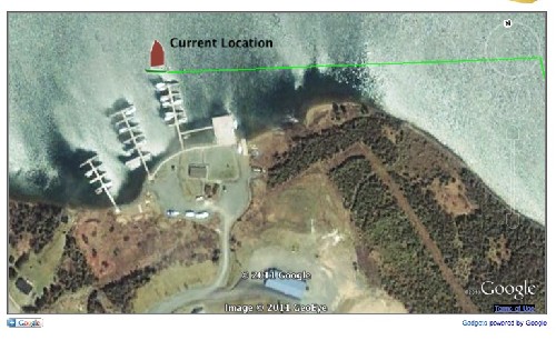 Our current position on our tracker! How cool is that!