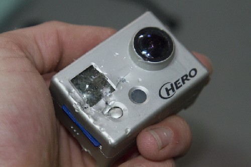 GoPro cameras - waterproof, shockproof, but clearly not polar bear proof.