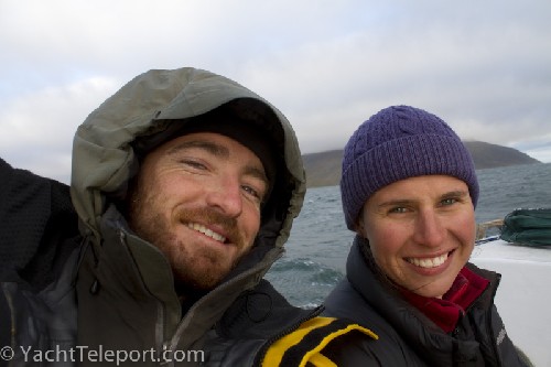 Jess and I sailing around Cape Prince of Wales - bering strait