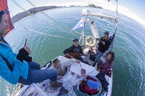 Out for a day sail with friends