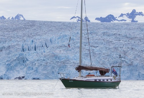 Teleport anchored in the most amazing anchorage in the world!