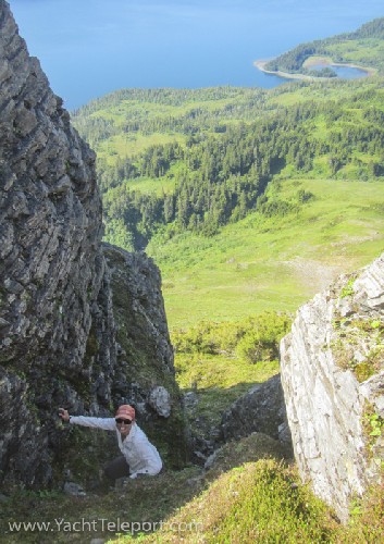 climbing the mountain