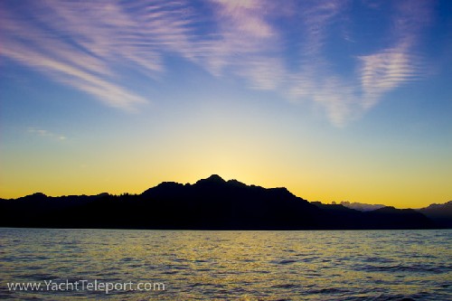 dusk at amazing anchorge